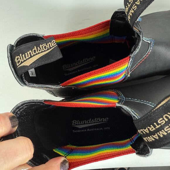 Blundstone Originals 2105 Chelsea Boots Men\'s 12 Black Rainbow Pull-On Shoes main image 5
